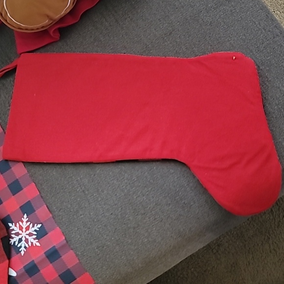 🐈‍⬛️Cute Buffalo Plaid Christmas Stocking with Black Cat🐈‍⬛️ - Picture 3 of 5